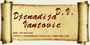 Đenadija Vantović vizit kartica